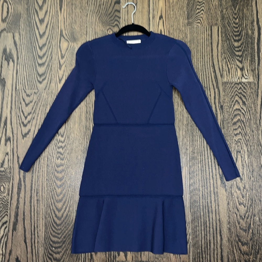 Zara long sleeve navy blue dress size M